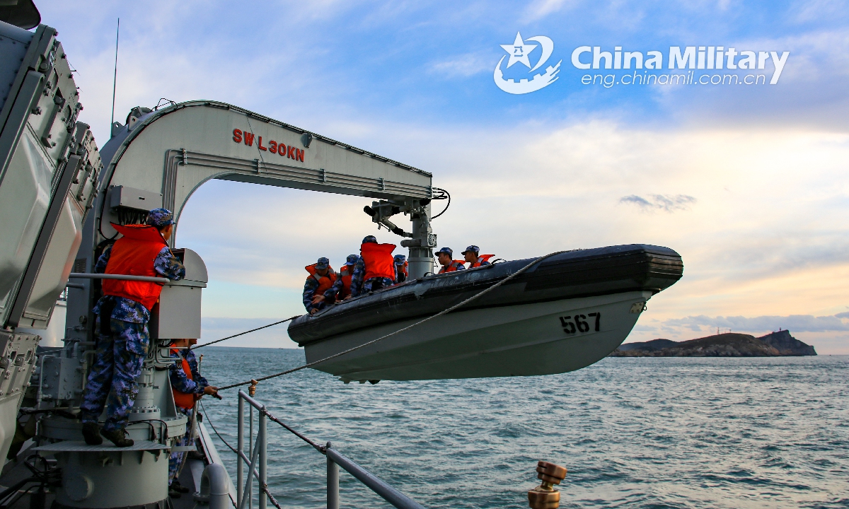 Frigate flotilla organizes maritime live-fire training - Global Times