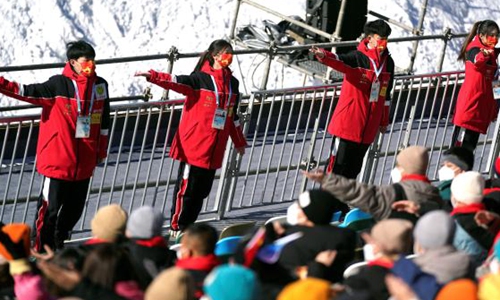 Volunteers of the 2022 Winter Olympics Photo: Courtesy of the organizing committee