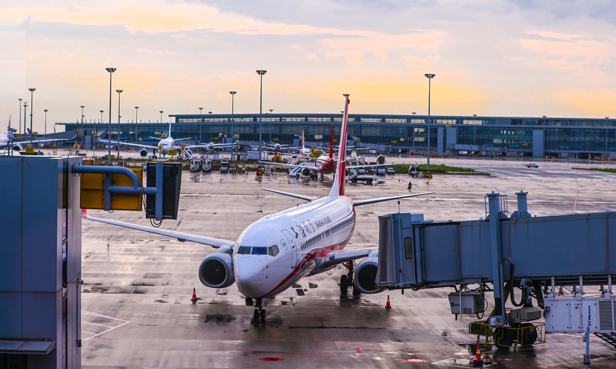 Shanghai Pudong International Airport Photo: VCG