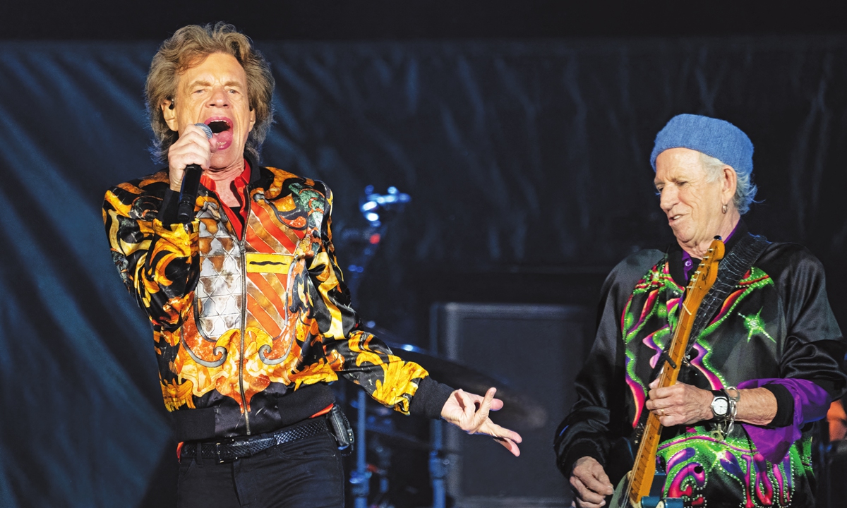 The Rolling Stones perform on stage on November 20, 2021 in Texas, the US. Photo: AFP