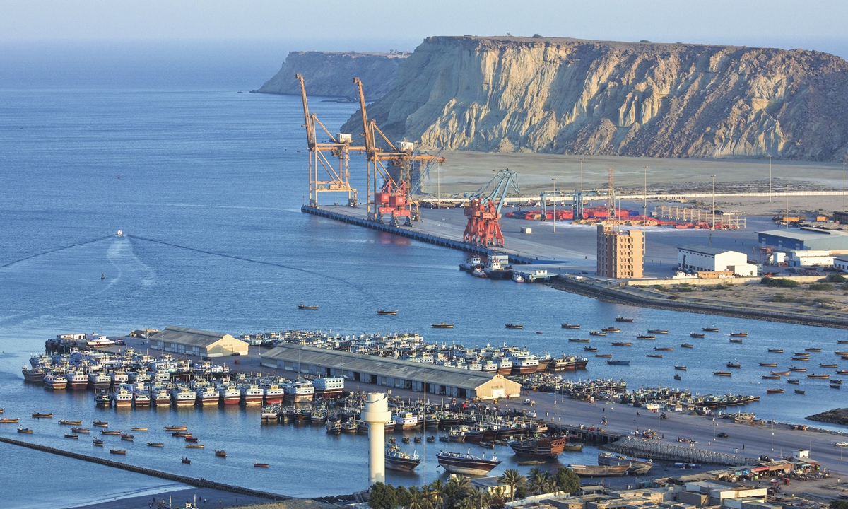 A view of the Gwadar port of Pakistan Photo: VCG