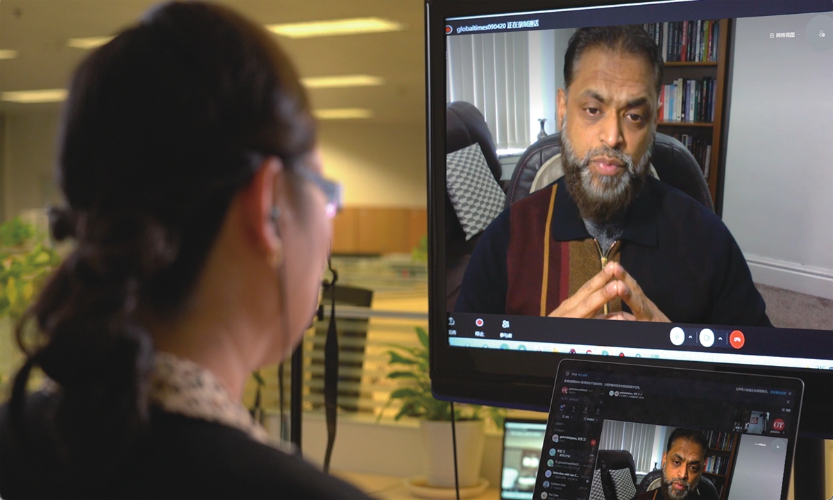 GT reporter Wang Wenwen is interviewing Moazzam Begg, a British Pakistani who was once held in extrajudicial detention by the US government in the Guantanamo Bay detainment camp. 