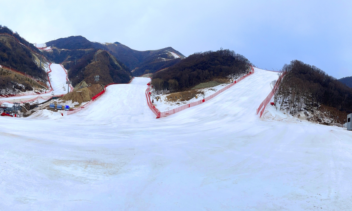 National Alpine Skiing Centre in Yanqing, Beijing Photo: VCG