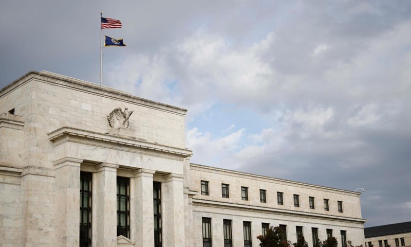 Photo taken on Jan. 25, 2022 shows the US Federal Reserve in Washington, D.C., the United States. Photo:Xinhua