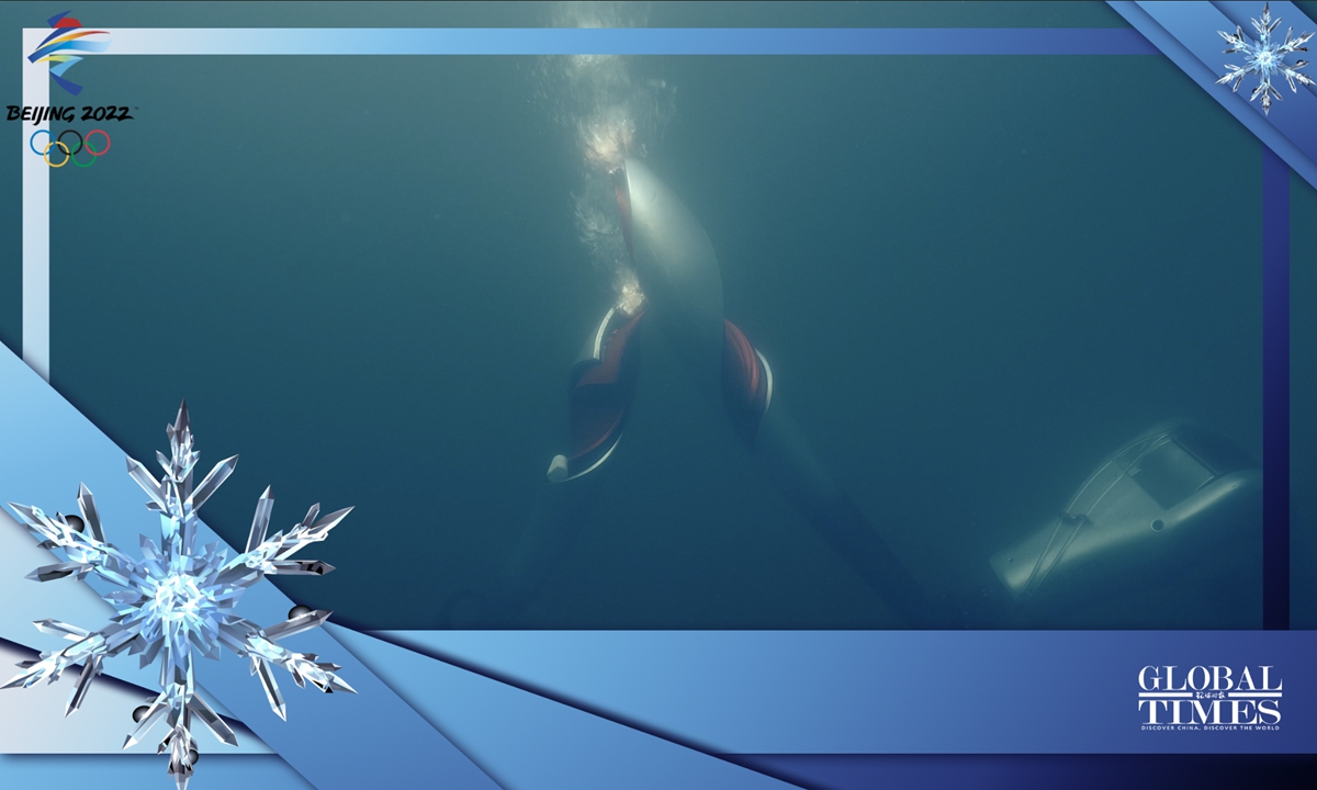 Firstever robotic underwater torch relay at Beijing 2022 Global Times