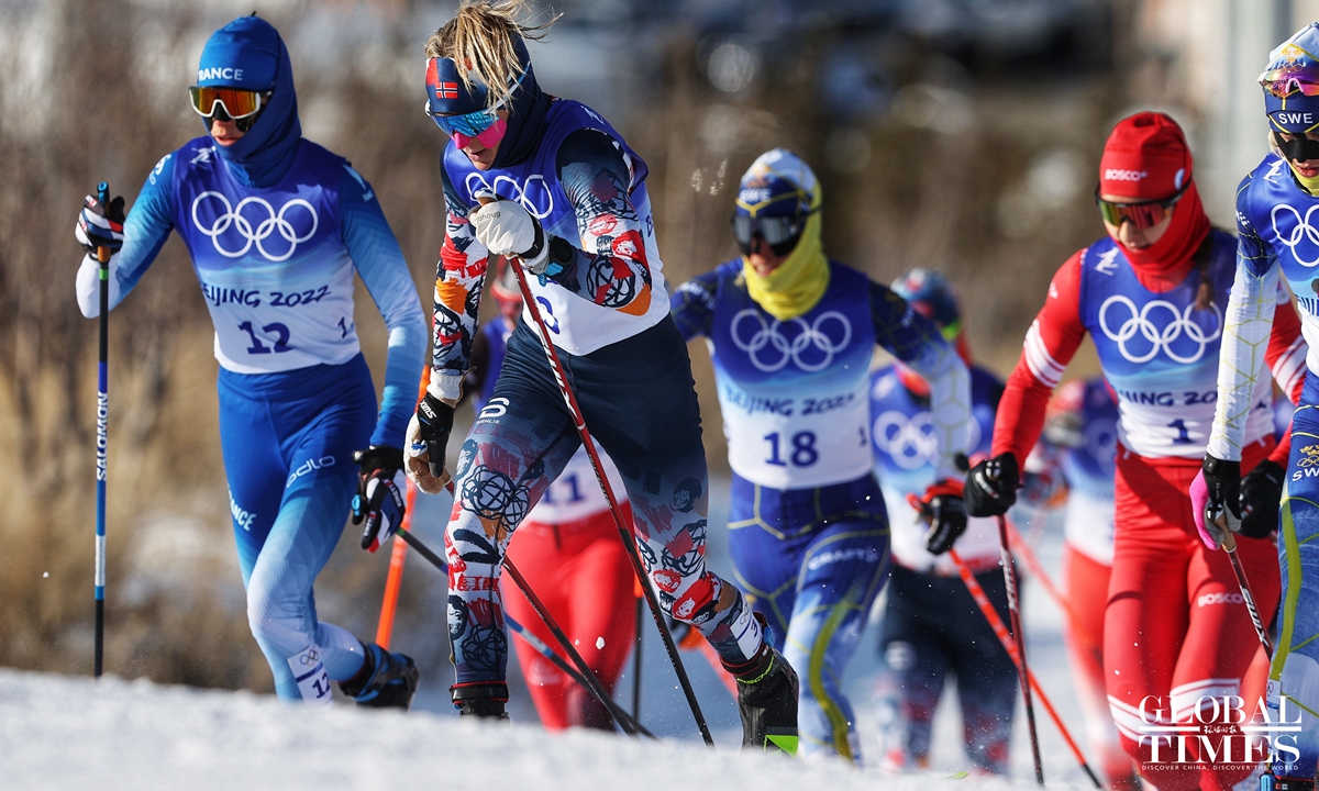 Norway's Johaug claims first gold of Beijing Winter Olympics.Photo:Cui Meng/GT