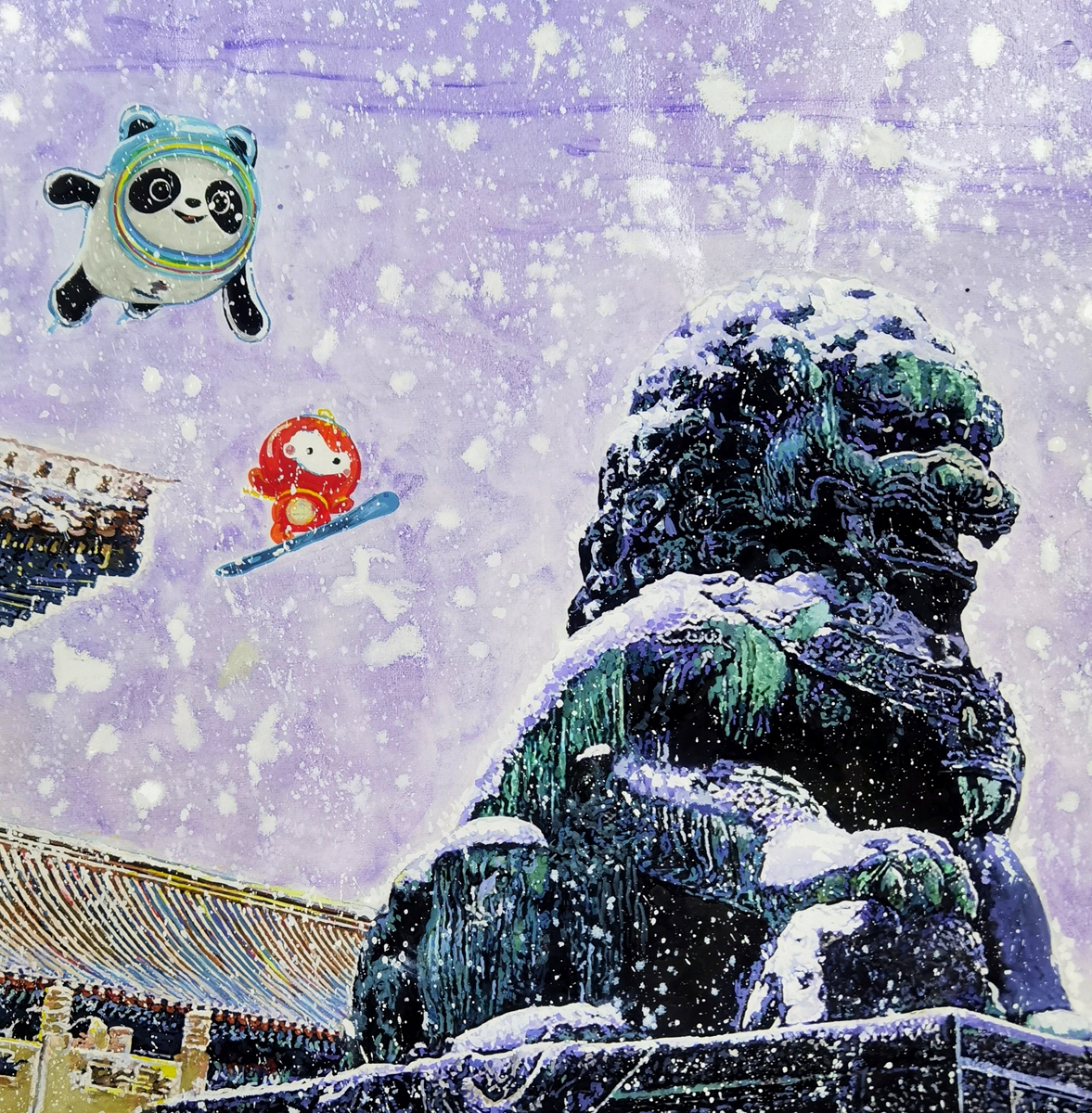 One of Shu Yong's paintings Photo: Courtesy of Shu Yong