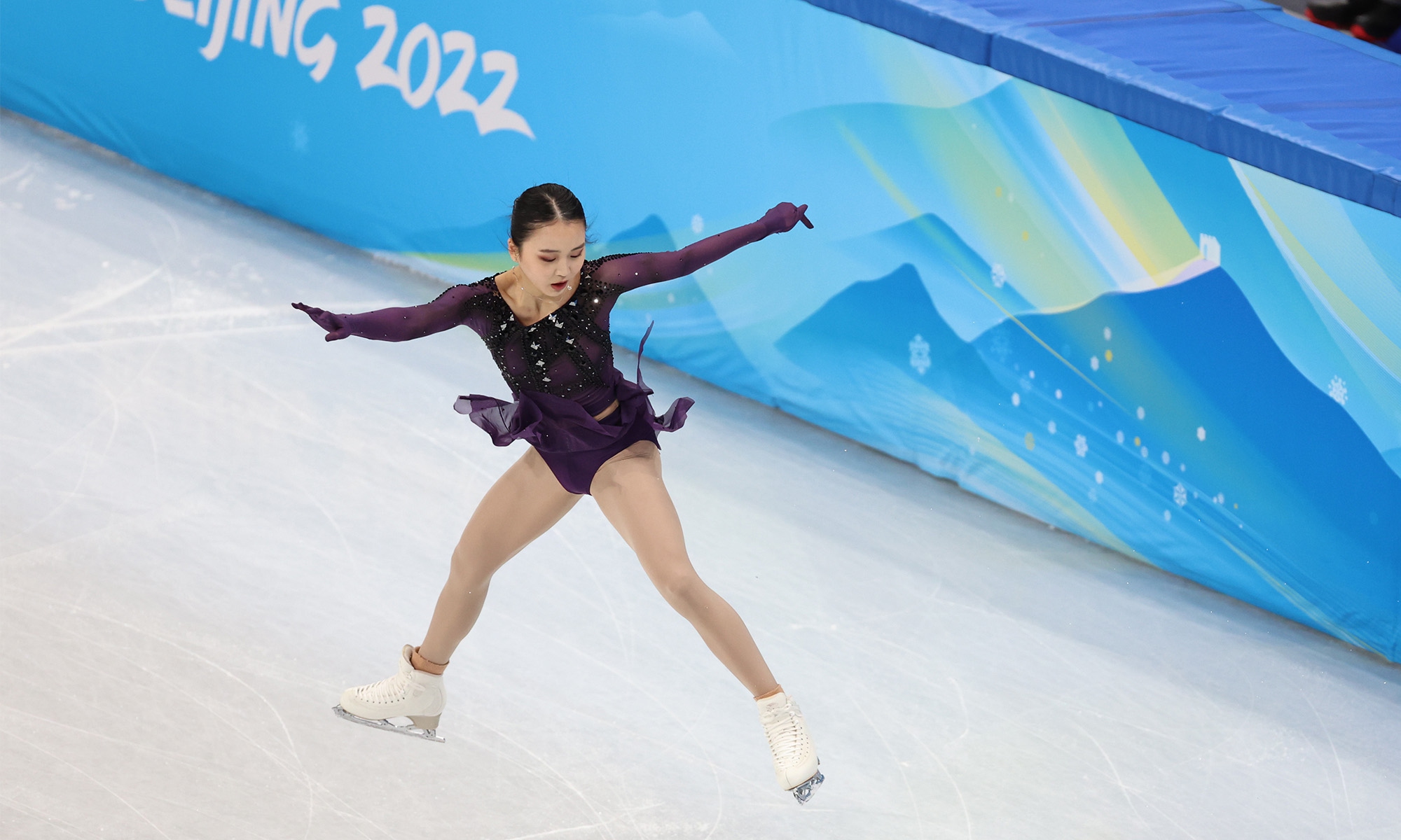 Live From Beijing 2022 Chinas Zhu Yi competes Sunday in the womens figure skating team event