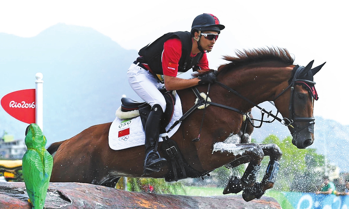 Alex Hua Tian, equestrian sportsman Photo: VCG 