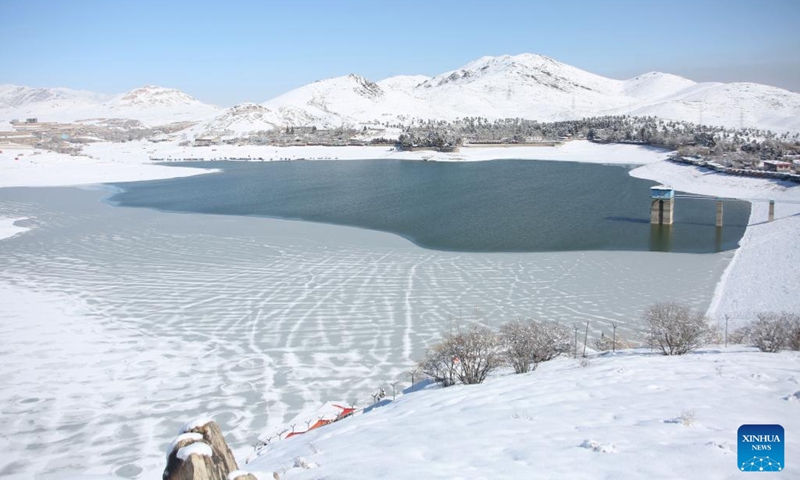 Photo taken on Feb. 7, 2022 shows a view of Qargha lake in Kabul, Afghanistan.(Photo: Xinhua)
