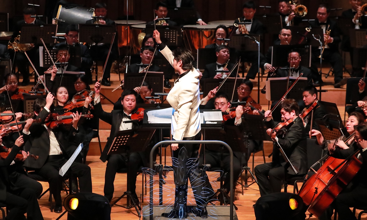 The symphony suite inspired by the Beijing 2022 Olympic Winter Games debuted in Beijing on Tuesday. Photo:Courtesy of Zheng Junsheng 