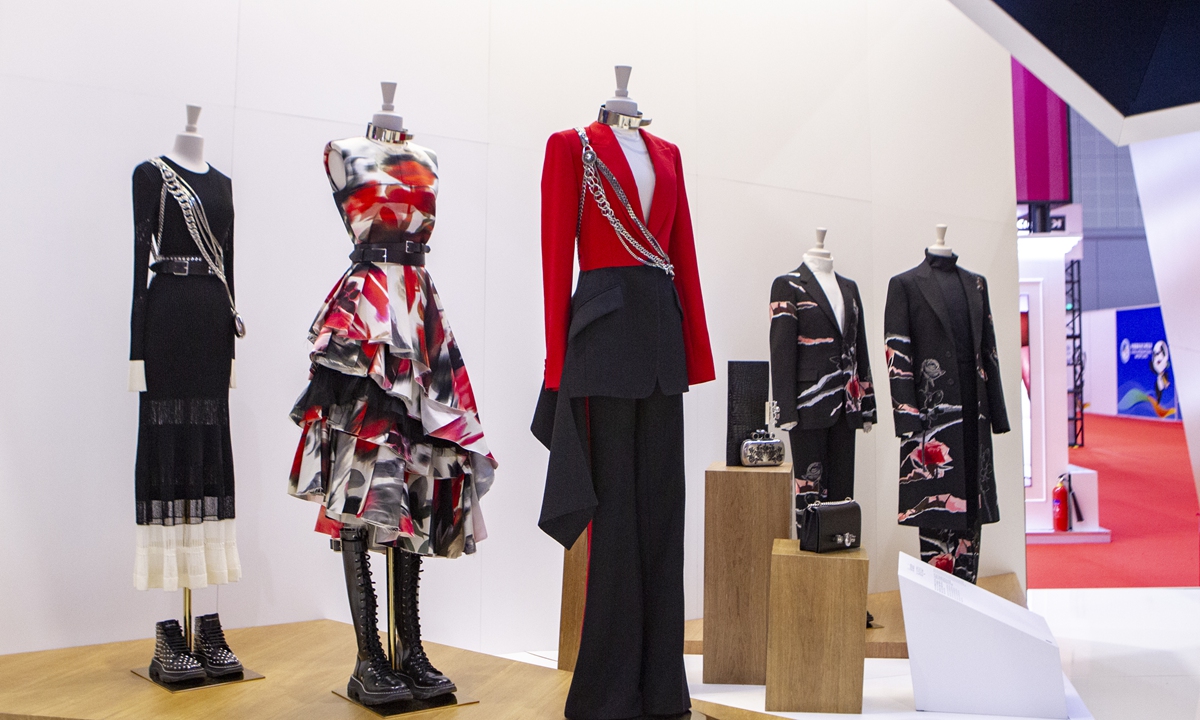 An exhibition displaying clothes by Alexander McQueen in Shanghai, China on November 10, 2019 Photo: VCG
