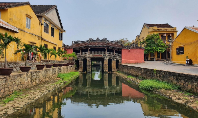 Photo taken on April 1, 2020 shows a tourist attraction in Hoi An ancient city in Vietnam's central Quang Nam province. (Photo: Xinhua)