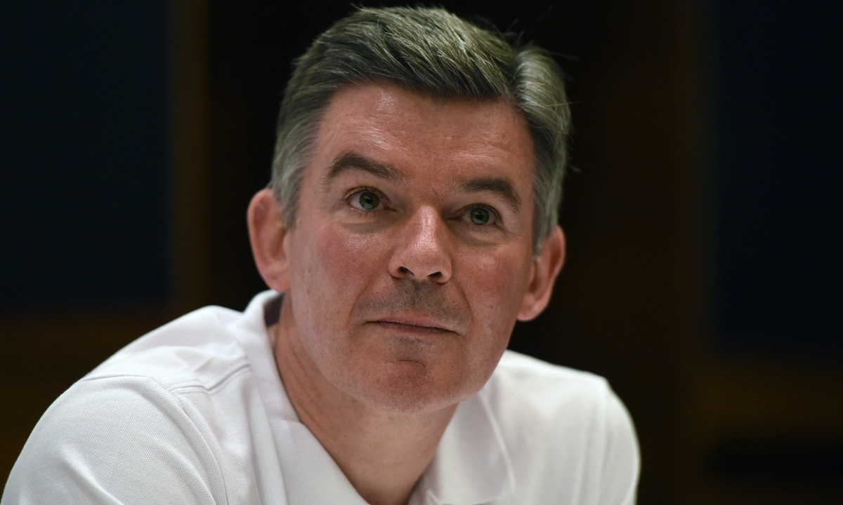Sir Hugh Robertson, Chair of the British Olympic Association and former Minister of Sport and for the Olympics Photo: AFP