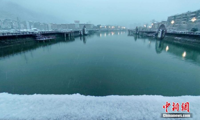 Photo taken on Feb.22, 2022 shows the breathtaking snow scenery in Qiandongnan Miao and Dong Autonomous Prefecture, southwest China's Guizhou Province. (Photo: China News Service/Feng Li)