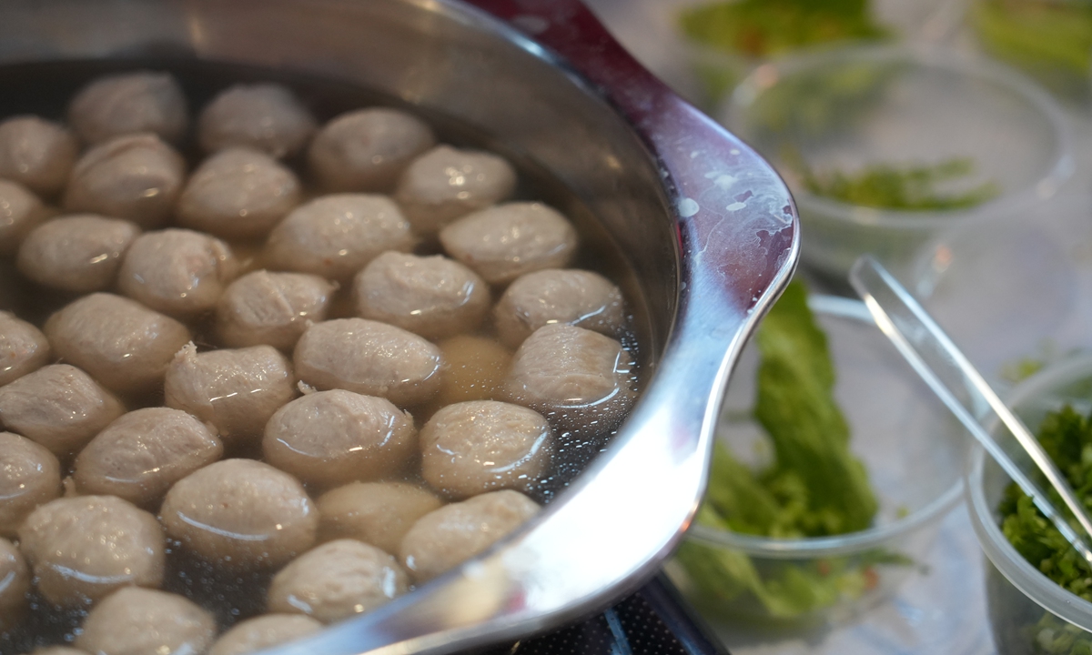 A display of different goose cuisine at the exhibition.Photo: Deng Zijun/GT