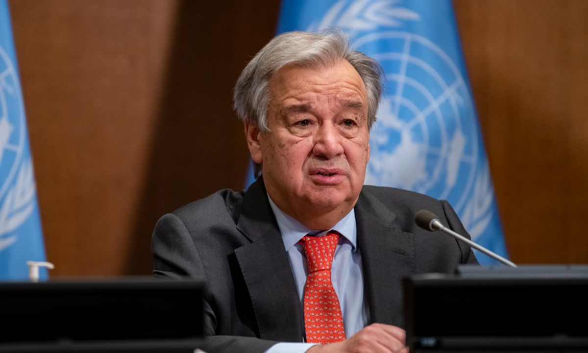 United Nations Secretary-General Antonio Guterres. Photo: Xinhua