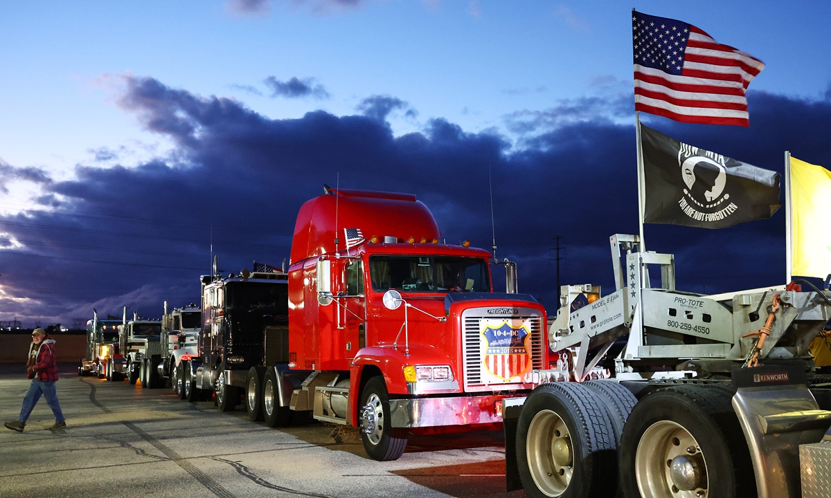 Truckers' protest Global Times