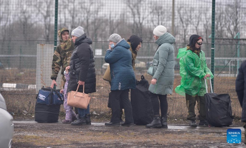 Refugees from Donbass arrive at Rostov Region, Russia, on Feb. 24, 2022.(Photo: Xinhua)