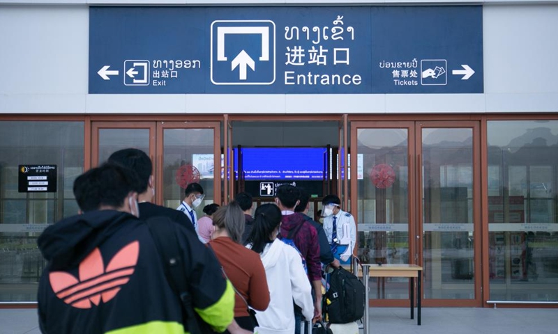 Photo taken on Feb. 25, 2022 shows a view of the Luang Prabang Station in Luang Prabang, Laos.Photo:Xinhua