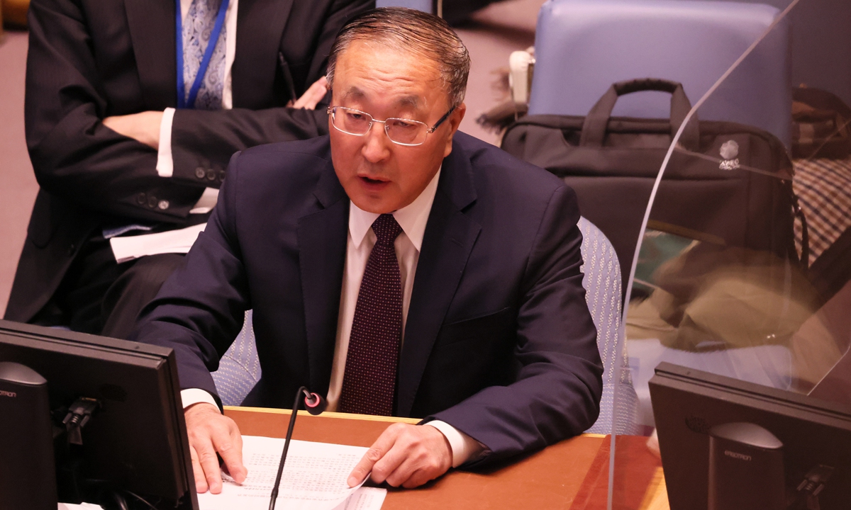 Zhang Jun, stały przedstawiciel Chin przy ONZ (ONZ) Zdjęcie: CFP