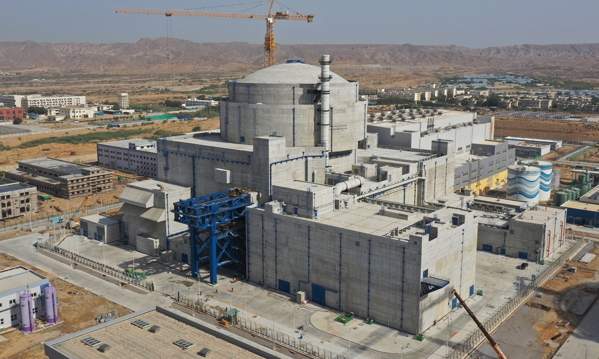 A view of Karachi Nuclear Power Plant Unit-2 (K-2) in southern Pakistani port city of Karachi on May 19, 2021 Photo: Xinhua
