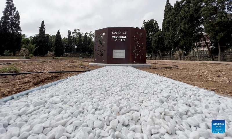 Photo taken on March 17, 2022 shows a view of the COVID-19 memorial garden in Paola, Malta. Maltese Health Minister Chris Fearne formally inaugurated the garden on Wednesday.(Photo: Xinhua)