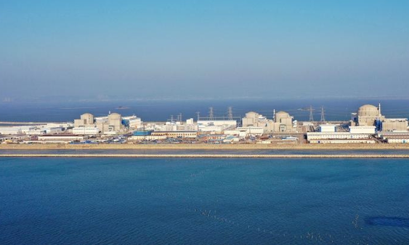 Aerial photo taken on Dec. 1, 2021 shows nuclear power units under the China National Nuclear Corporation (CNNC) in Fuqing, southeast China's Fujian Province.Photo:Xinhua