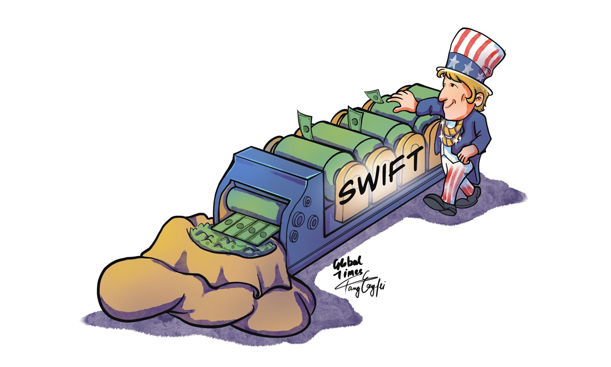 Nations should work together to chip away at Dollar's dominance. Illustration: Tang Tengfei/GT