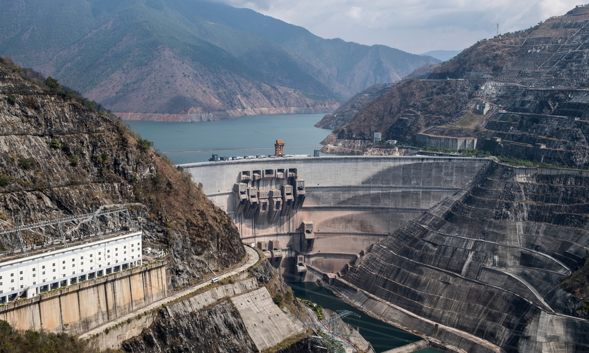 A view of the China-built Xiaowan dam constructed on the upstream Mekong River  Photo: VCG