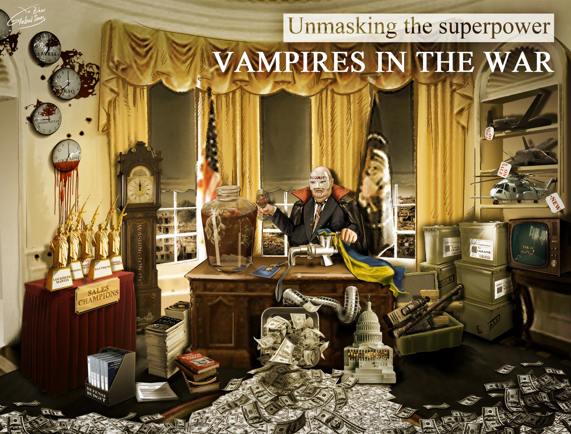 Unmasking The Superpower: Vampires in the war Illustration: Xu Zihe/GT