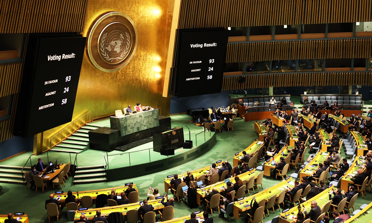 UN assembly calls for Palestine solution - Vimarsana News