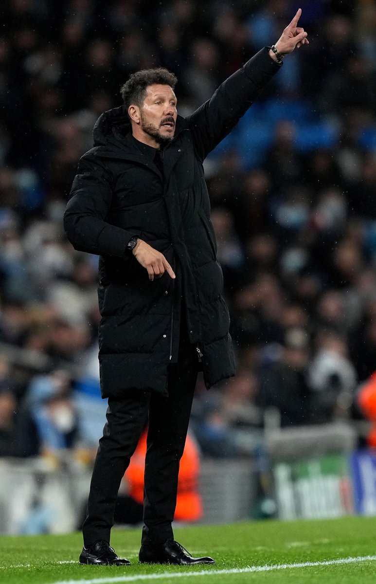 Atletico Madrid coach Diego Simeone Photo: VCG