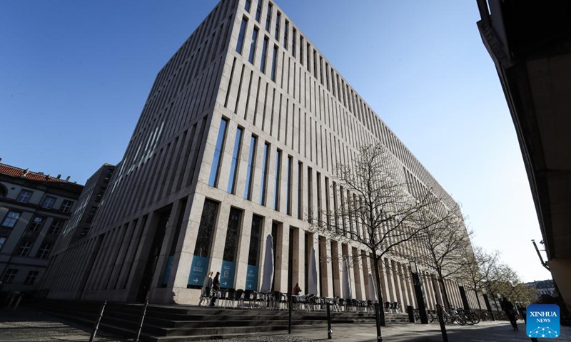 Photo taken on April 19, 2022 shows a view of the Jacob and Wilhelm Grimm Center in Berlin, capital of Germany. The Jacob and Wilhelm Grimm Center is an open-shelving library in Berlin.(Photo: Xinhua)
