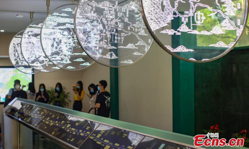 Photo shows the interior of World Literature Saloon in Nanjing, a selected city of UNESCO World Capital of Literature, east China's Jiangsu Province, April 24, 2022. (Photo: China News Service/Yang Bo)