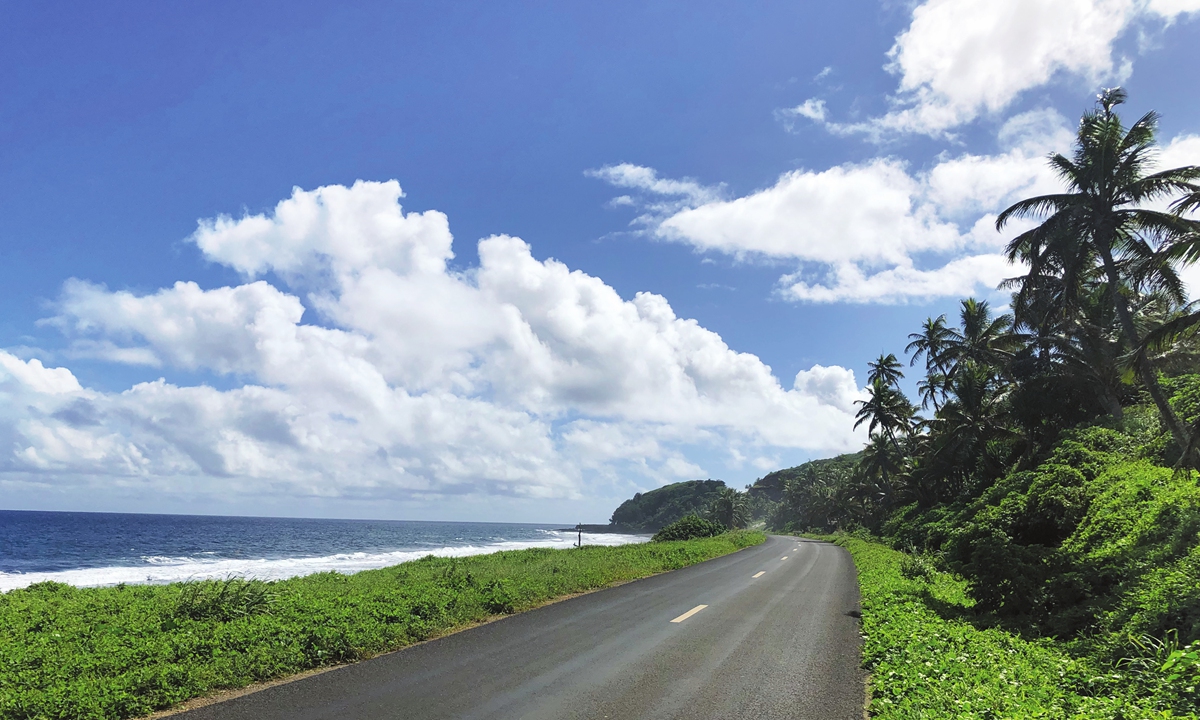 View of a road project in Vanuatu built by China Civil Engineering Construction Corporation Photo: Courtesy of CCECC