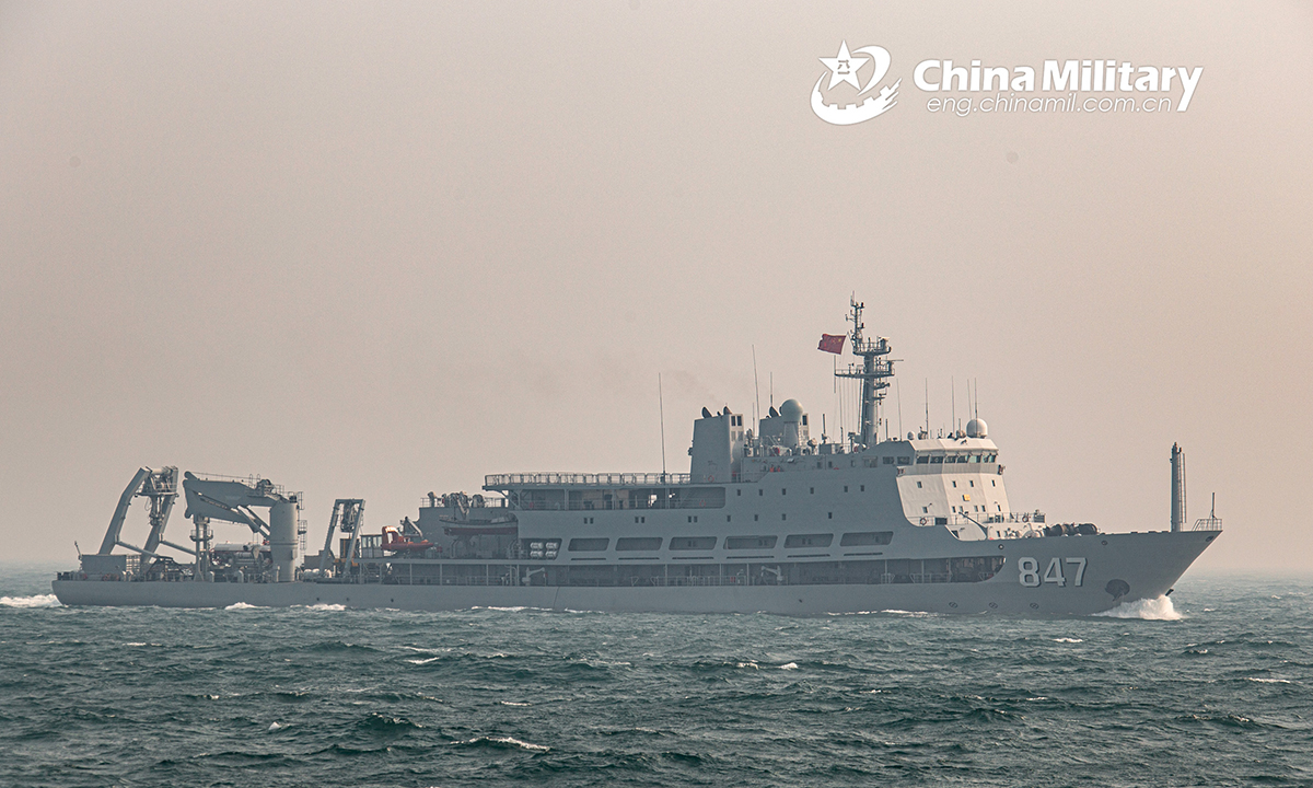 Naval search and rescue flotilla conducts joint rescue drill - Global Times