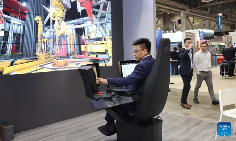 People visit the 2022 Offshore Technology Conference in Houston, Texas, the United States, on May 4, 2022.Photo:Xinhua