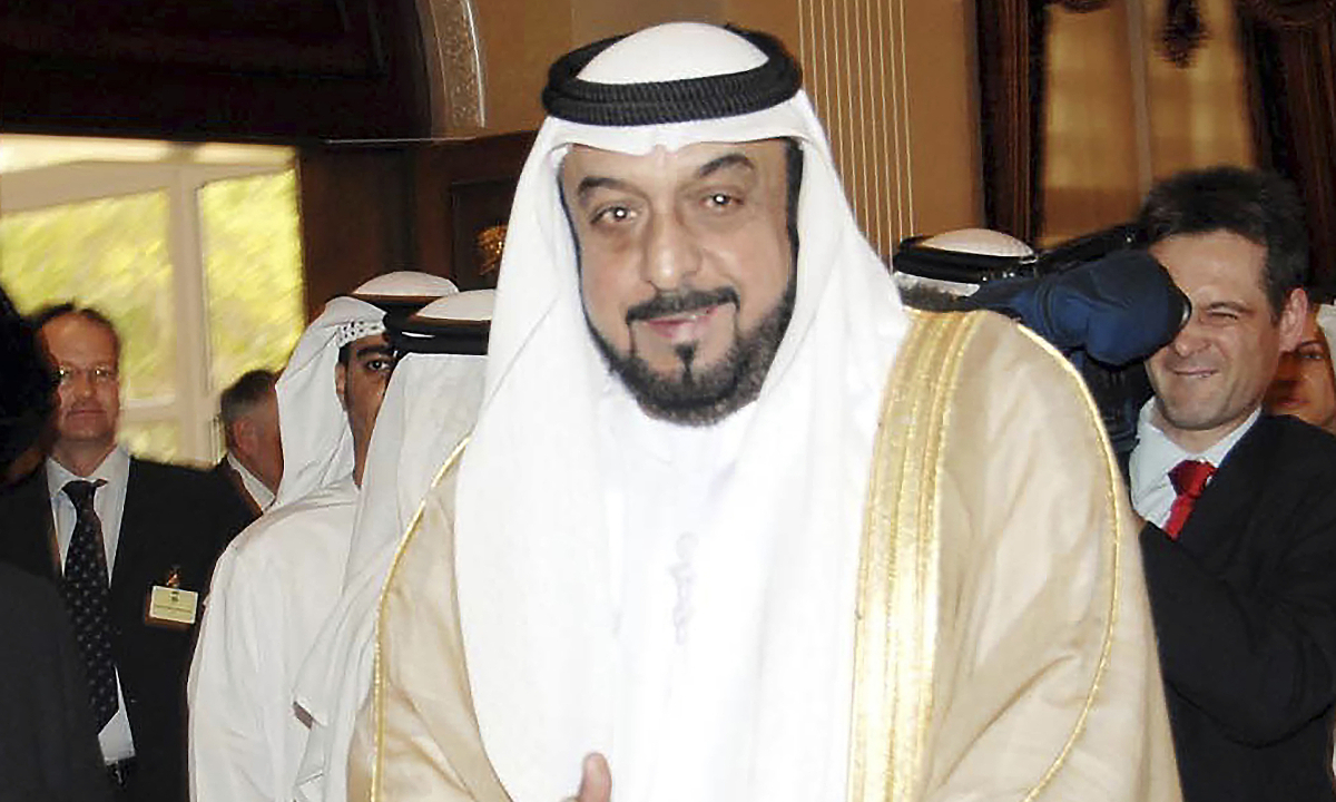 The President of the United Arab Emirates (UAE) Sheikh Khalifa bin Zayed Al Nahyan File photo:VCG