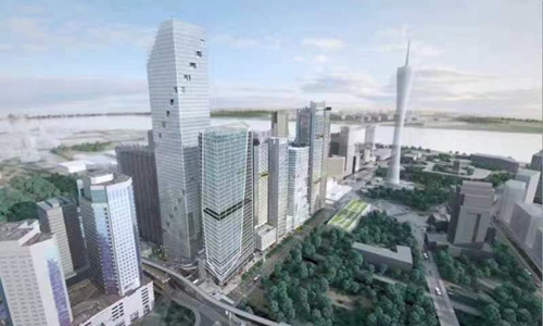 Design sketch of the Coronation Square in Johor Bahru, Malaysia. China Civil Engineering Construction Corporation is the constructor of Coronation Square Tower 5 office building. Photo: Courtesy of China Civil Engineering Construction Corporation
