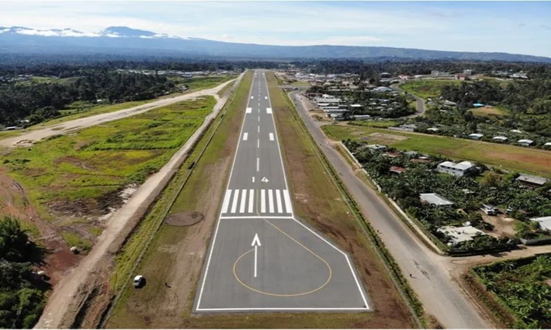 CCECC South Pacific Ltd. base in Papua New Guinea hands over the re-constructed Tari Airport to the government of PNG on September 16, 2020. Photo: CCECC