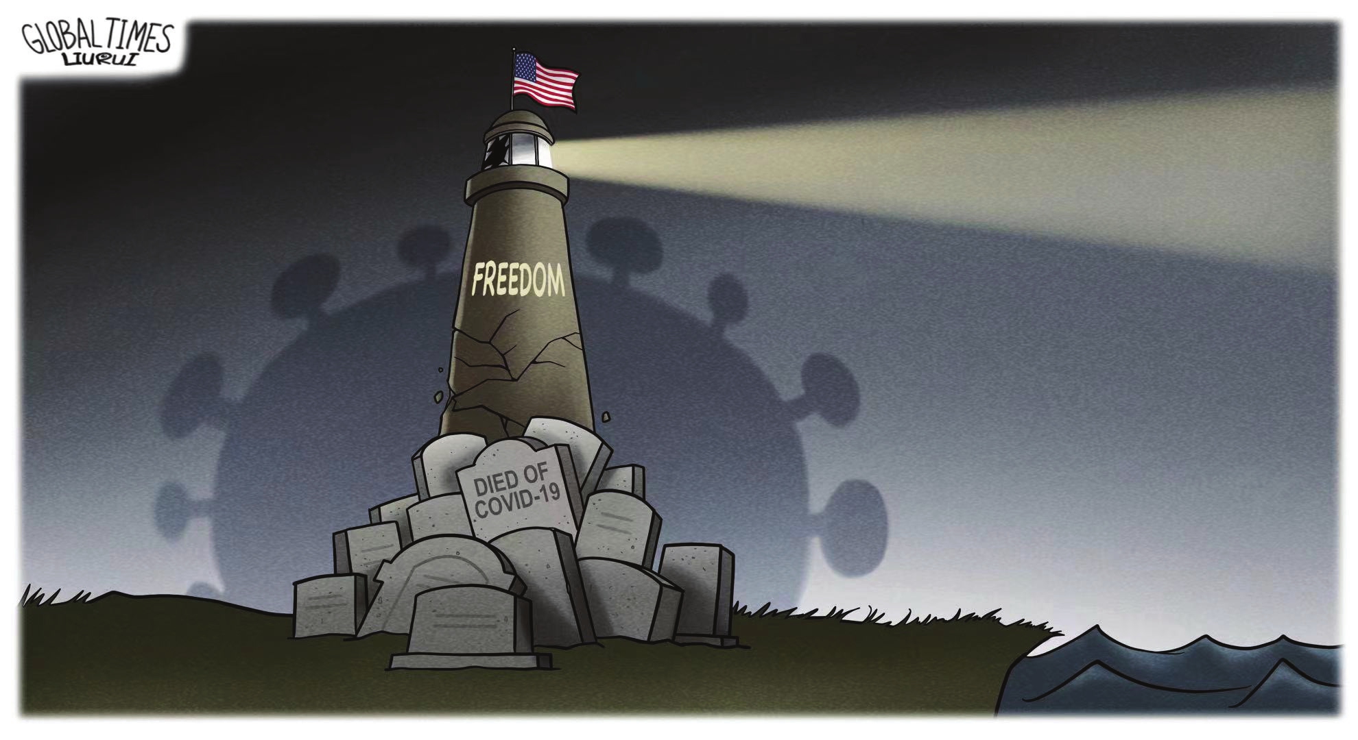 The beacon. Illustration: Liu Rui/Global Times