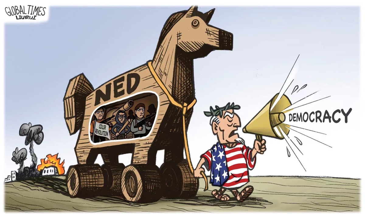 NED democracy's Trojan horse - Global Times