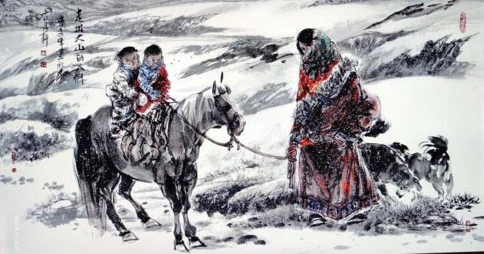 Zou Chu Da Shan De Ren Men, 96cm x 172 cm