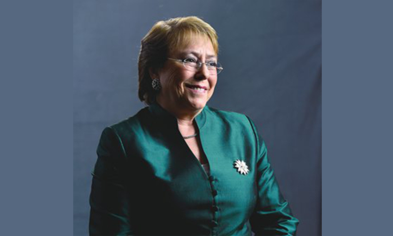 Michelle Bachelet Photo: Courtesy of Embassy of Chile in Beijing