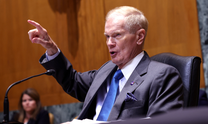 National Aeronautics and Space Administration (NASA) Administrator Bill Nelson testifies during a Senate Appropriations Subcommittee on NASA's fiscal year 2022 budget request at the Dirksen Senate Office Building on June 15, 2021 in Washington, DC. Photo: VCG