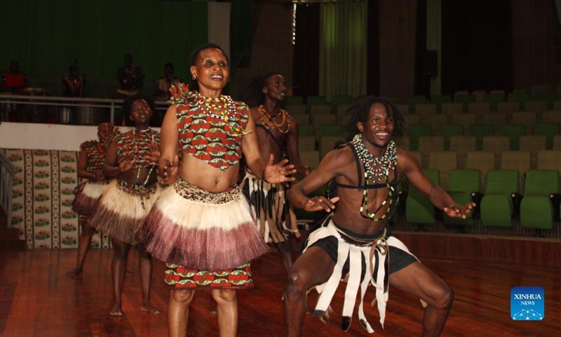 Dancers perform a traditional dance at the Bomas of Kenya in Nairobi, Kenya on May 20, 2022.Photo:Xinhua