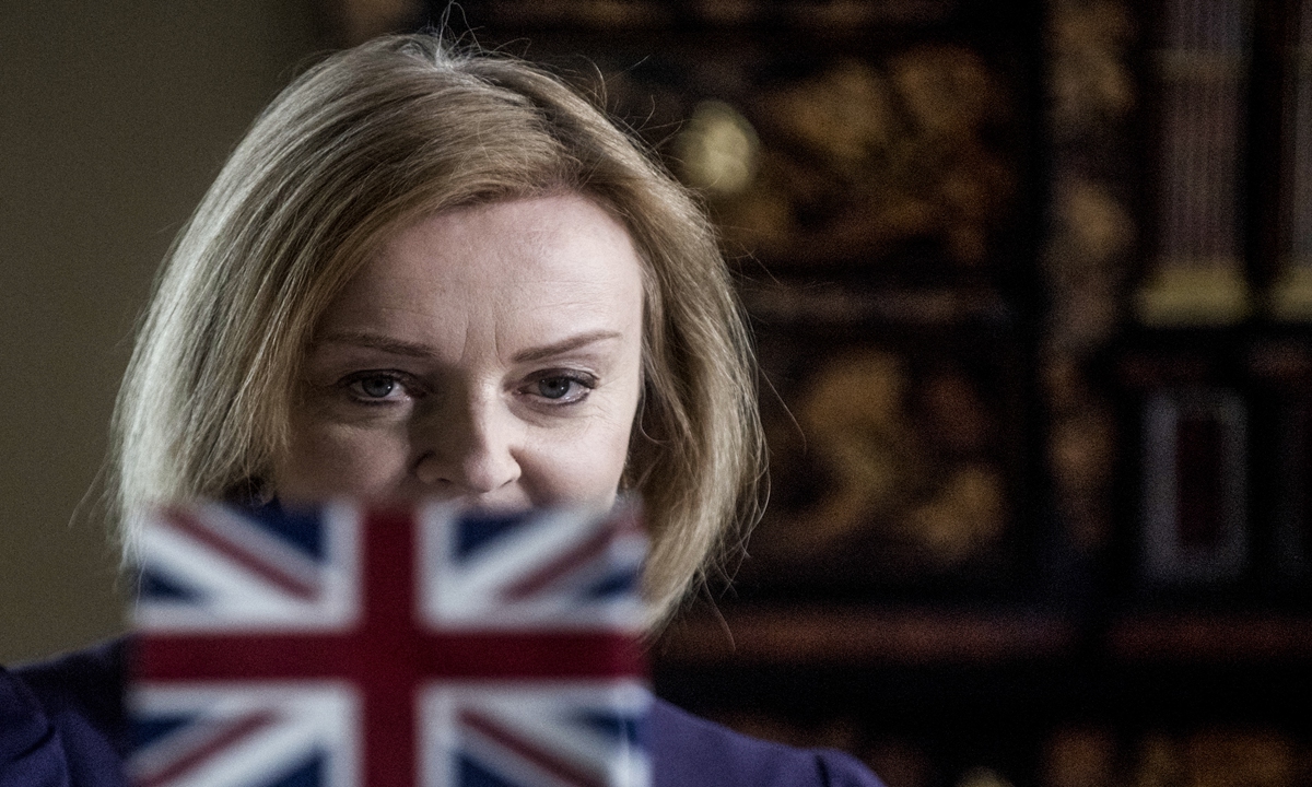 British Secretary for Foreign Affairs Liz Truss is pictured during a meeting with her Czech counterpart on May 27, 2022 in Prague. Photo: AFP
