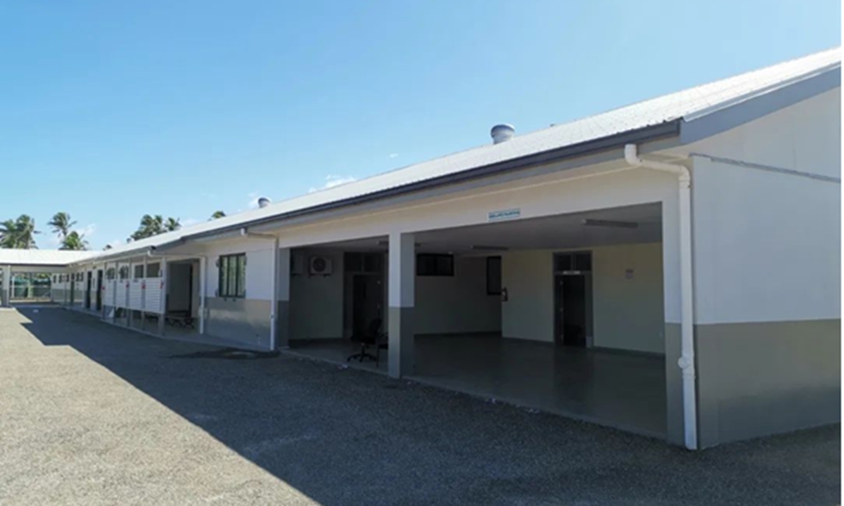 A hospital built by China Civil Engineering Construction Corp (CCECC) in Tonga. Photo: Courtesy of CCECC