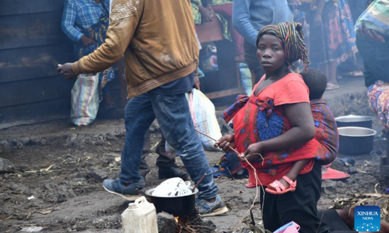 Displaced people are seen in Kibumba, the Democratic Republic of the Congo (DRC), May 31, 2022.(Photo: Xinhua)